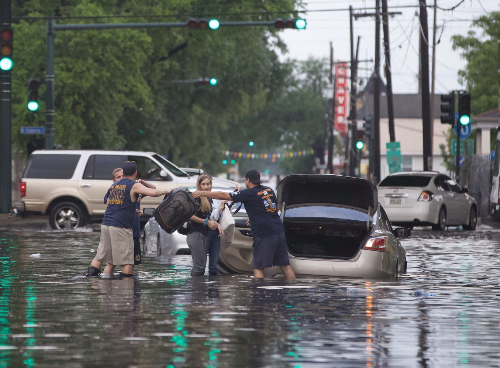 Flooding Basin Street